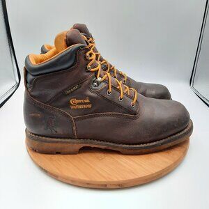 Chippewa Colville Mens Size 11 Boots Brown Leather Waterproof Insulated 6"